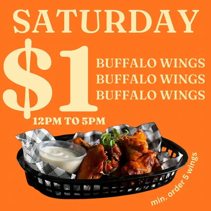 Weekly specials at The Forgotten Cask rooftop rum bar in Waterloo