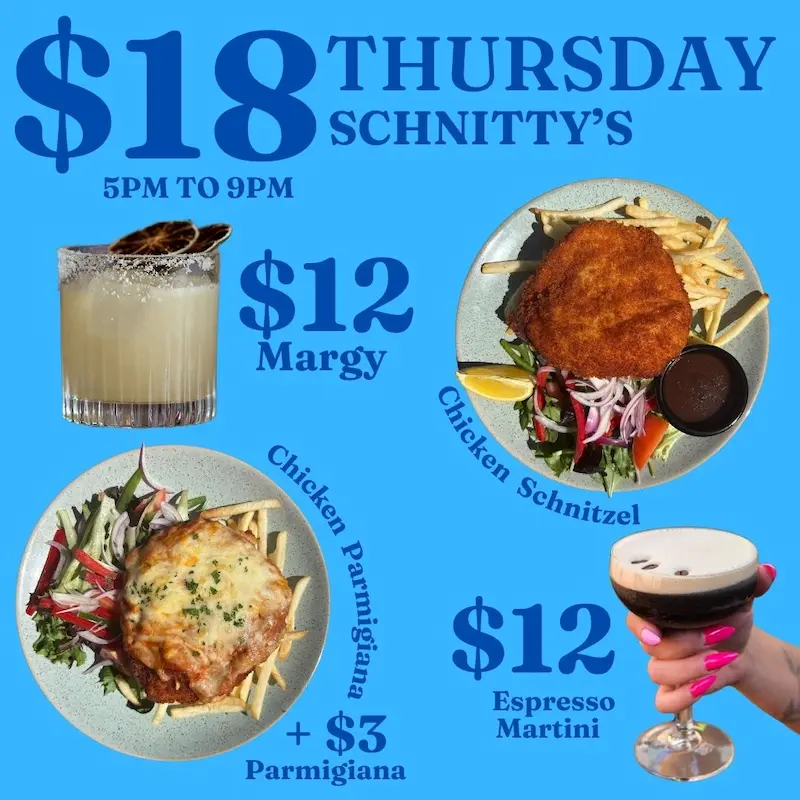 Weekly specials at The Forgotten Cask rooftop rum bar in Waterloo