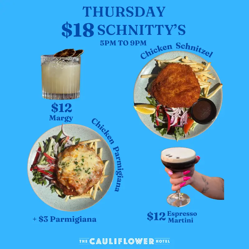 Weekly specials at The Forgotten Cask rooftop rum bar in Waterloo