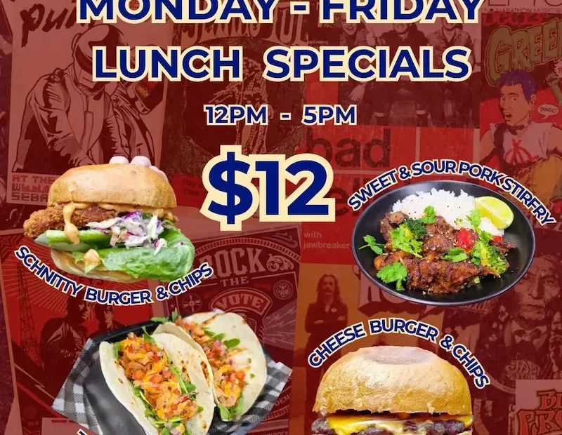LUNCH SPECIALS at The Forgotten Cask, rooftop rum & cocktail bar in Waterloo, Sydney