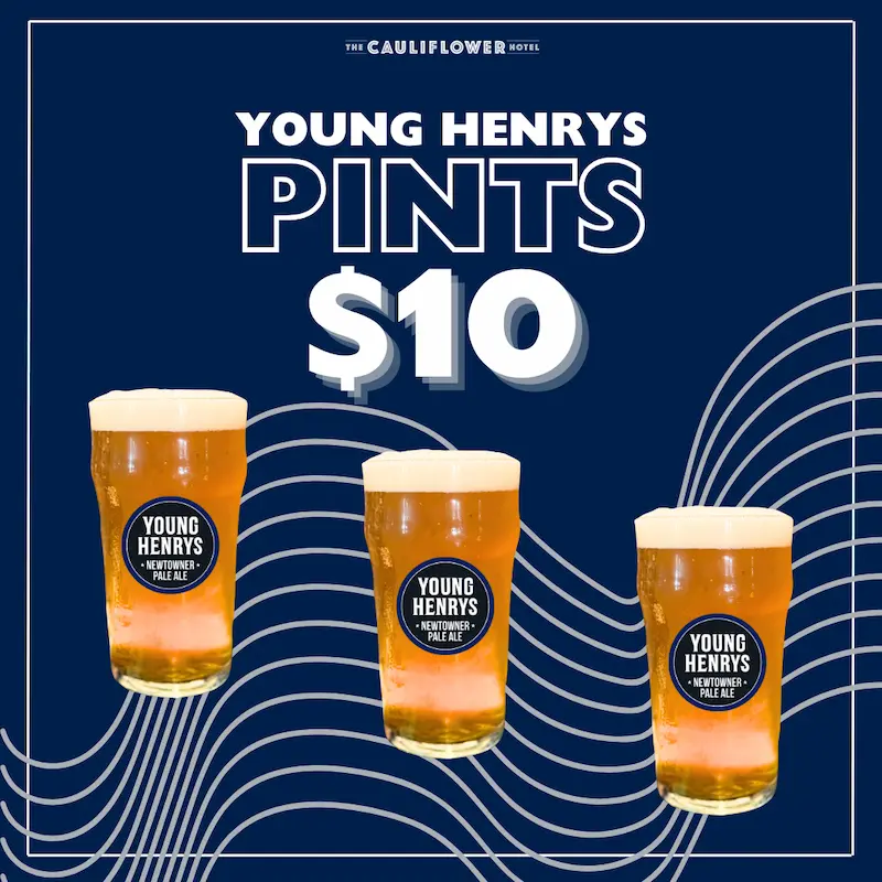 Young Henry Pints only $10 - BEER OF THE WEEK at The Forgotten Cask, Waterloo