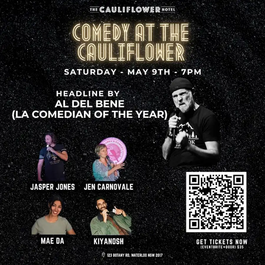 Comedy @ The Forgotten Cask - rooftop rum Cocktail bar. Saturday, 9th May @ 7PM. 123 Botany Rd, Waterloo