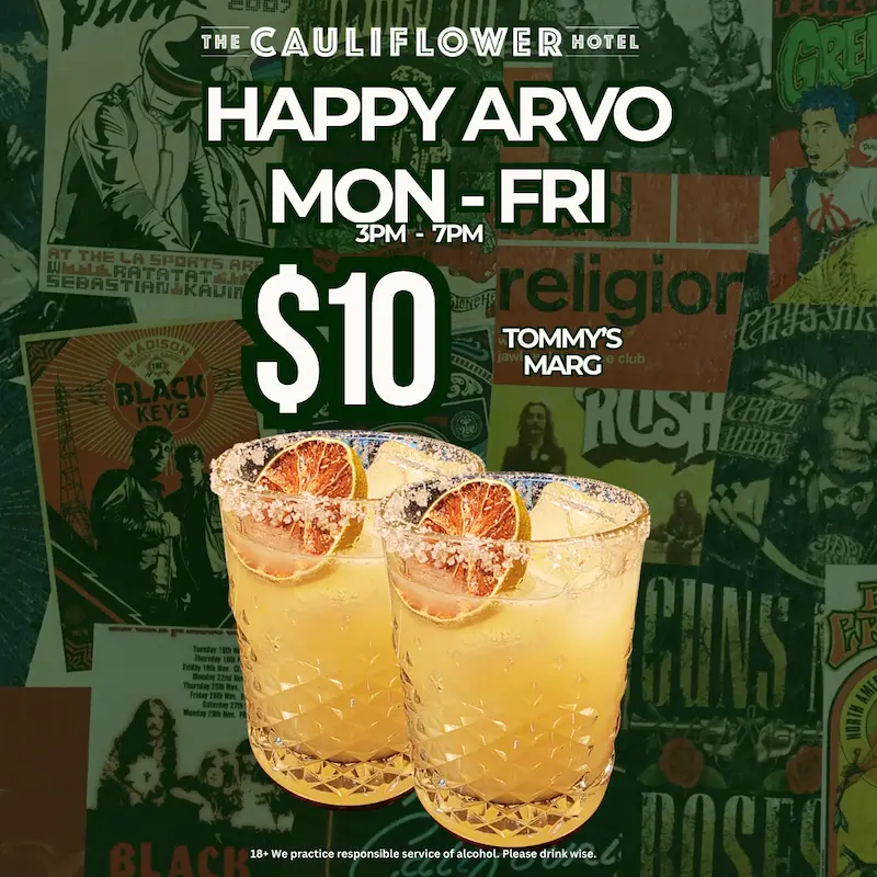 HAPPY ARVO MARGS at The Forgotten Cask, rooftop rum bar in Waterloo