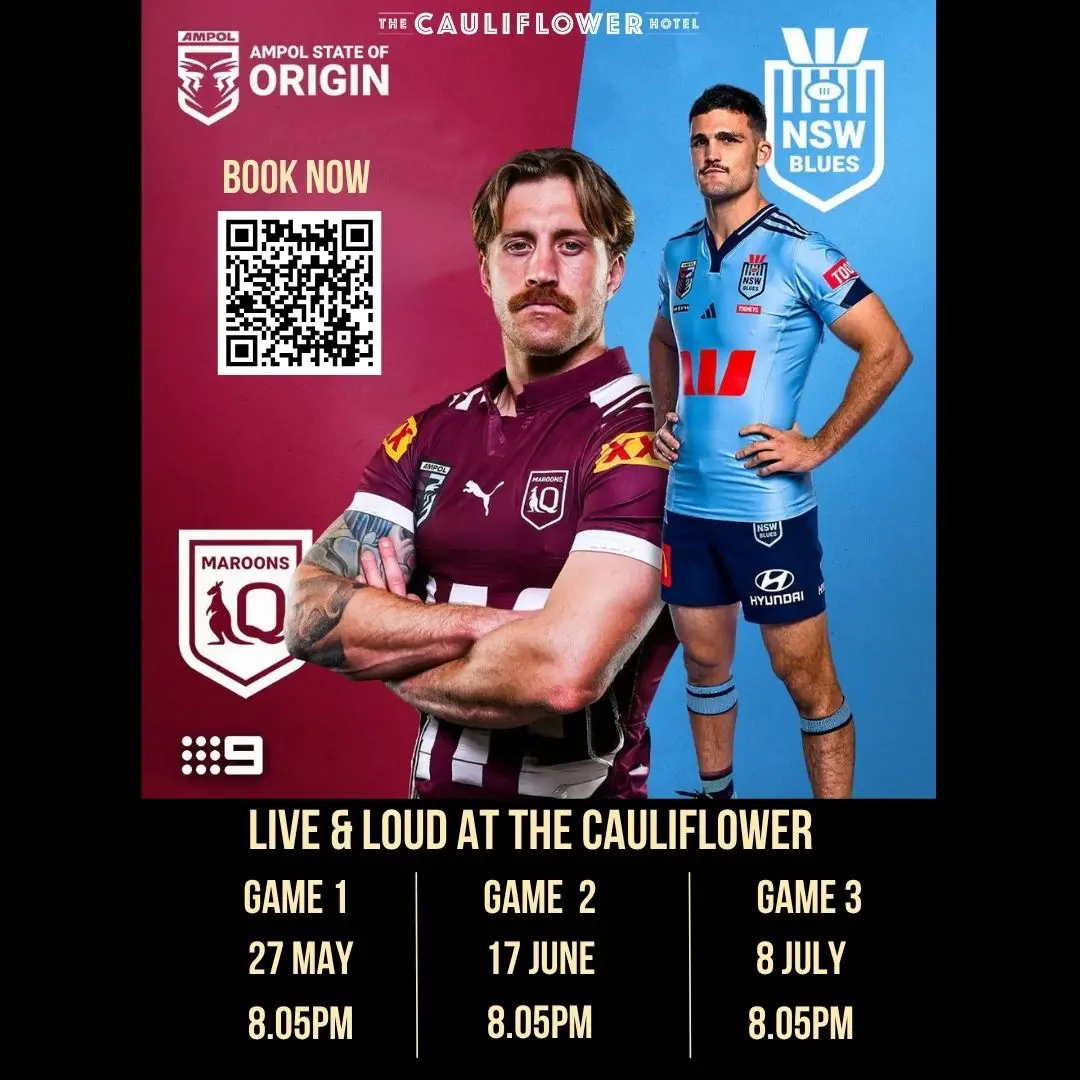 Join us for State of Origin Live & Loud @ The Forgotten Cask. Game 2 @ 8:05PM | 17 June. Game 3 @ 8:05PM | 8 July. 123 Botany Rd, Waterloo.