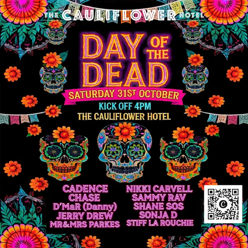 Come celebrate Day of the Dead @ The Forgotten Cask rooftop bar. SAT 31/08. Kick off at 4PM. 123 Botany Rd, Waterloo.